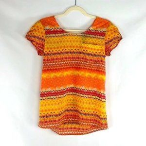 Fun & Flirt Bright Colorful Blouse